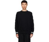 Black Appliqué Sweater