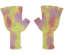 Multicolor Dazed Fingerless Gloves