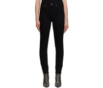 Black Hi N Wasted Jeans
