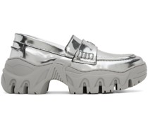 SSENSE Exclusive Silver Loafers