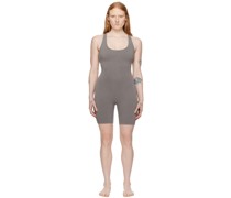 Gray Outdoor Mid Thigh Jumpsuit