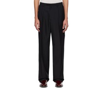 Black Pleated Trousers
