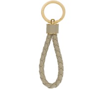 Taupe Intreccio Keychain