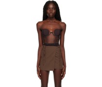 Brown Cropped Corset