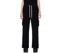Black Drawstring Cargo Pants
