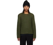 Green Double Lock Sweater