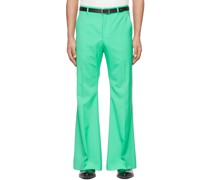 SSENSE Exclusive Green 70's Bellbottom Trousers