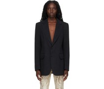SSENSE Exclusive Black Denim Capsule Blazer