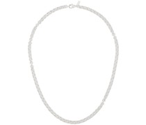 Silver Double Rolo Chain Necklace