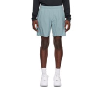 Blue 7 Inseam Shorts