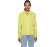Yellow Topstitched Shirt