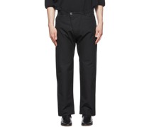Black Cotton Trousers