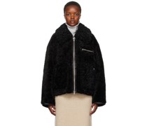 Black Joann Faux-Fur Jacket