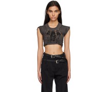 Gray Knotted T-Shirt