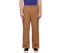 Brown Double Knee Utility Trousers