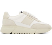 White & Beige Genesis Vintage Sneakers