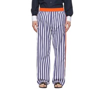 Blue & Orange Stripe Trousers