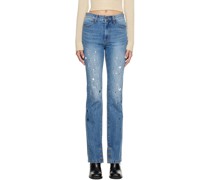 Blue Painted Jeans