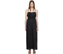 Black Corded Maxi Dress