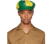 SSENSE Exclusive Green & Yellow Leather Cap