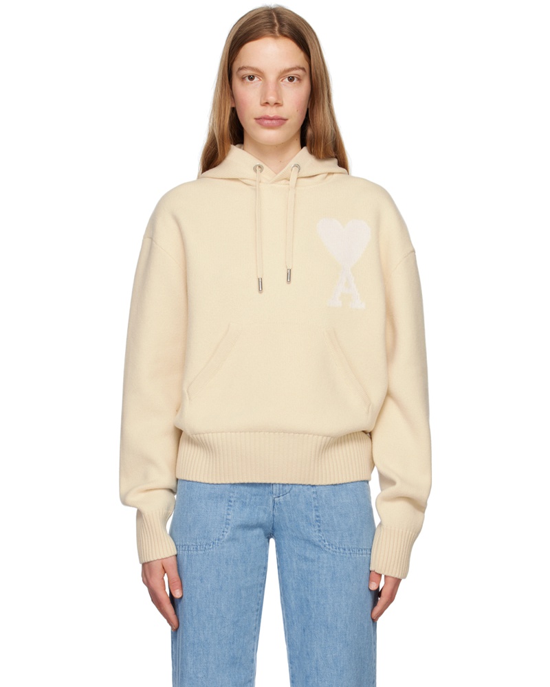 Ami Damen Off-White Ami de Cœur Hoodie