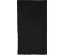Black Double Silk Scarf