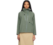 Green 3 Layer Rain Jacket