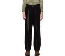 SSENSE Exclusive Black & Green Reveal Trousers