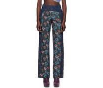 SSENSE Exclusive Navy Jeans