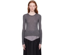 Gray Feather Weight Sweater