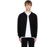 Navy Open Cardigan