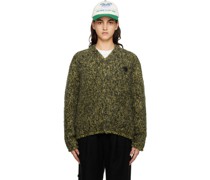 Green Rolled Edge Cardigan