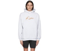 Grey Cotton Hoodie