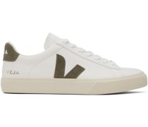 White & Khaki Campo Sneakers