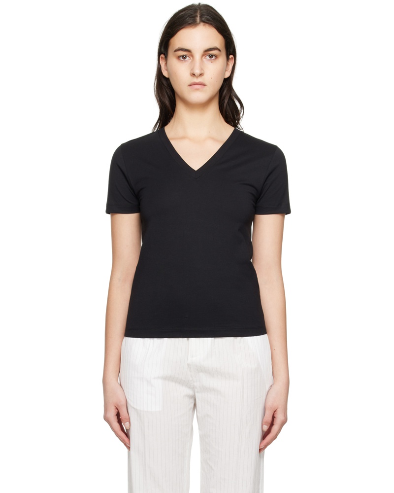 Maison Margiela Damen Three-Pack Black T-Shirts