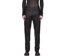 Black Alien Leather Pants