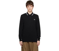 Black Embroidered Polo