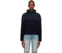 Navy Hybrid Turtleneck
