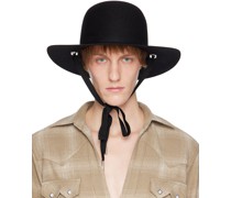 Black Fur Choker Fedora