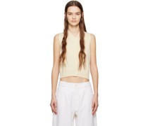 Off-White Waistcoat Cardigan