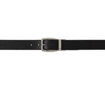 Reversible Black Calfskin Belt
