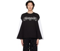 Black Printed Long Sleeve T-Shirt
