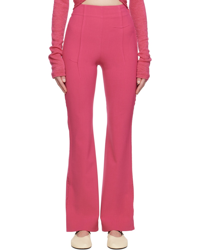 Talia Byre Damen Pink Tailored Trousers