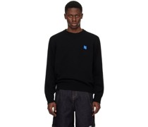 Black Significant Dropped Shoulder Sweater
