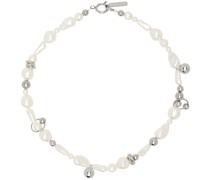 White & Silver Sidney Choker Necklace