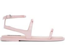 Pink Bow Flat Sandals