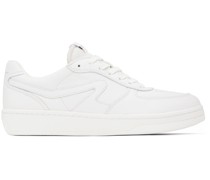 White Retro Court Low Sneakers