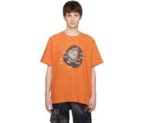 Orange Printed T-Shirt