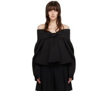 Black Bow Blouse