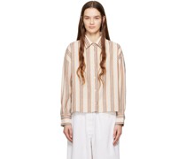 Beige Striped Shirt